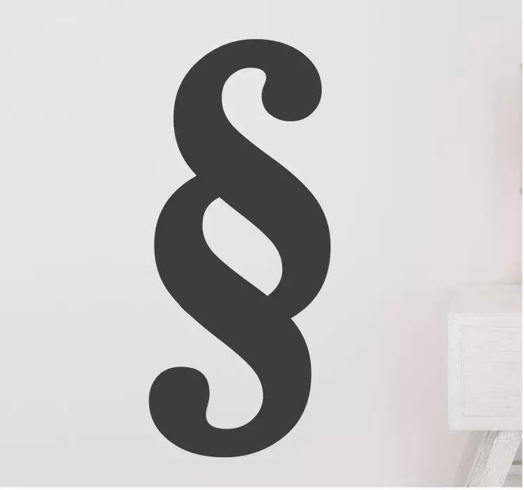 Paragraf kanunu vinil sticker - TenStickers