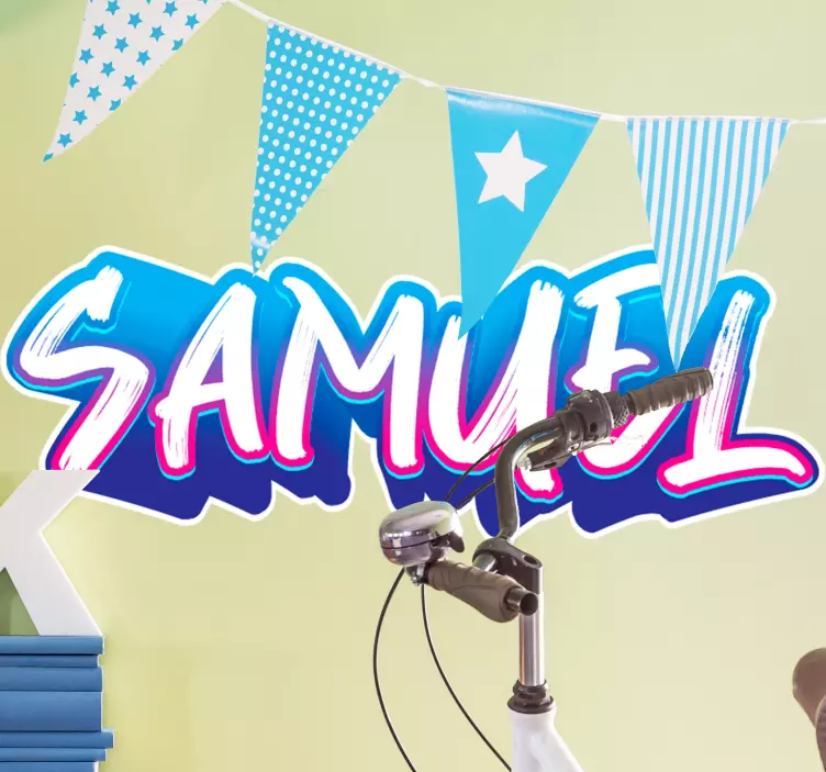 Parlak özel grafiti kentsel etiket - TenStickers