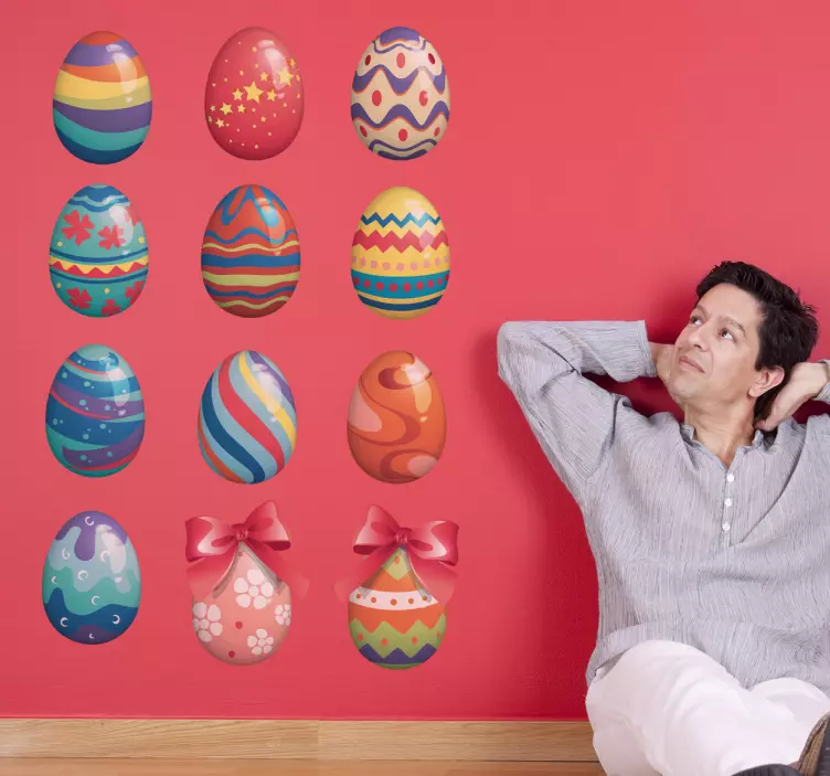 Paskalya yumurtaları sticker - TenStickers