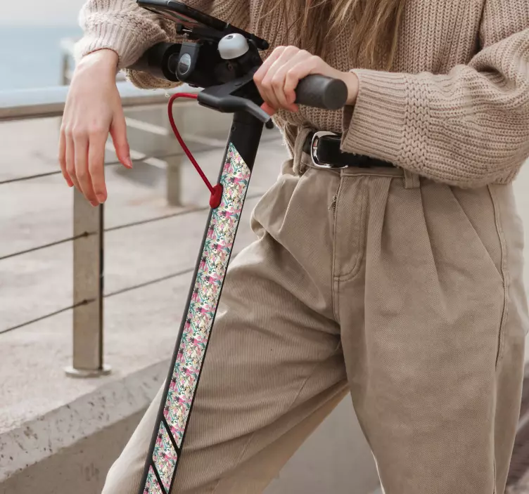 Patinete SplashPatinete Splash scooter için etiket - TenStickers