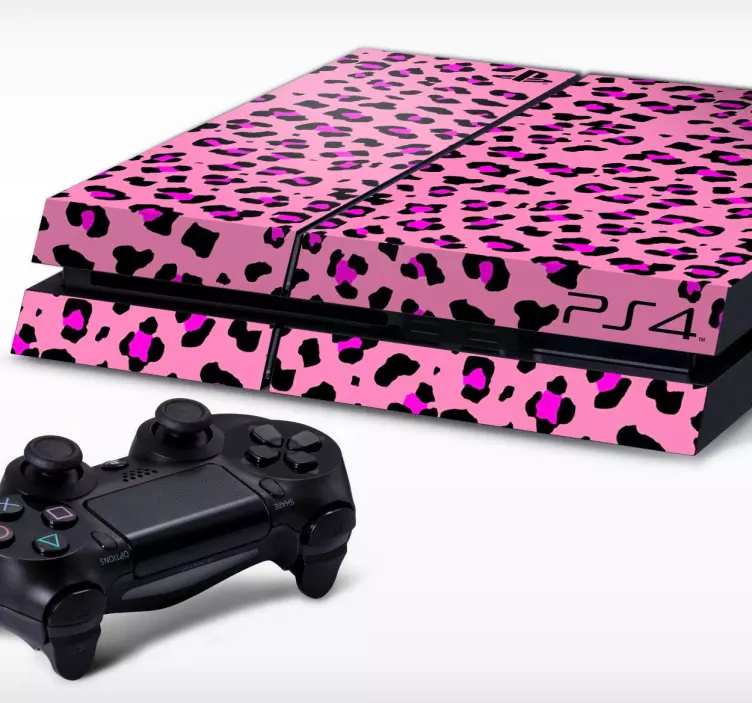 Pembe hayvan baskı playstation 4 cilt - TenStickers
