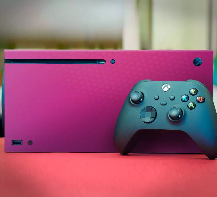 Pembe karbon xbox vinil cilt - TenStickers