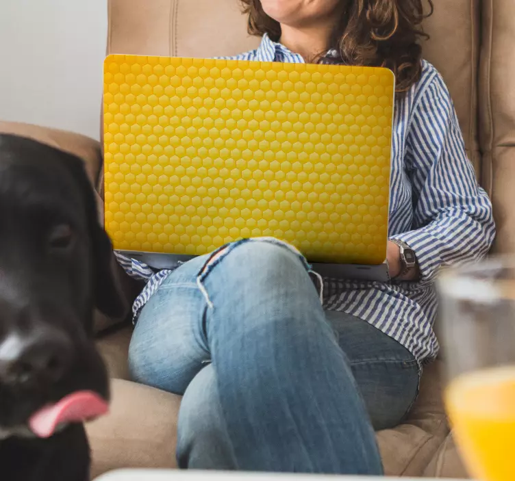 Petek dizüstü vinil sticker - TenStickers