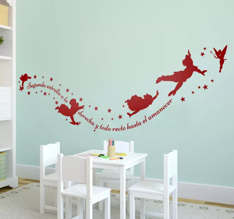 Peter pan sunrise masal çıkartması - TenStickers