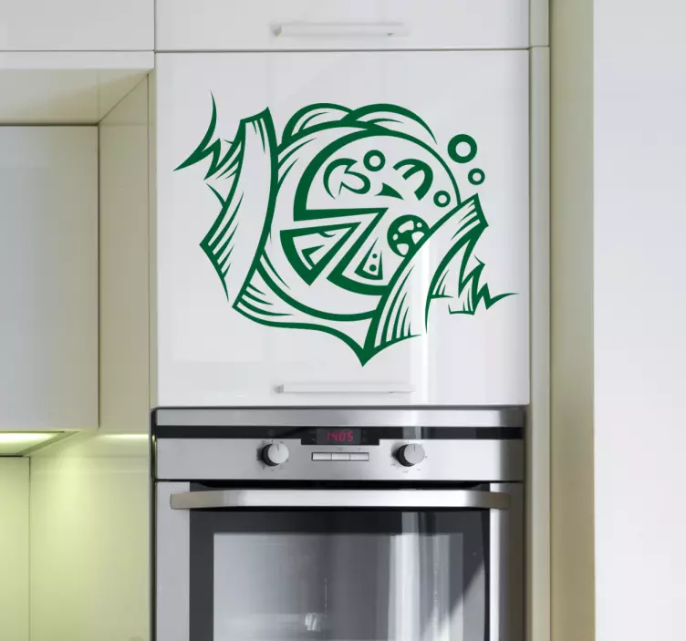 Pizza gıda çıkartması - TenStickers