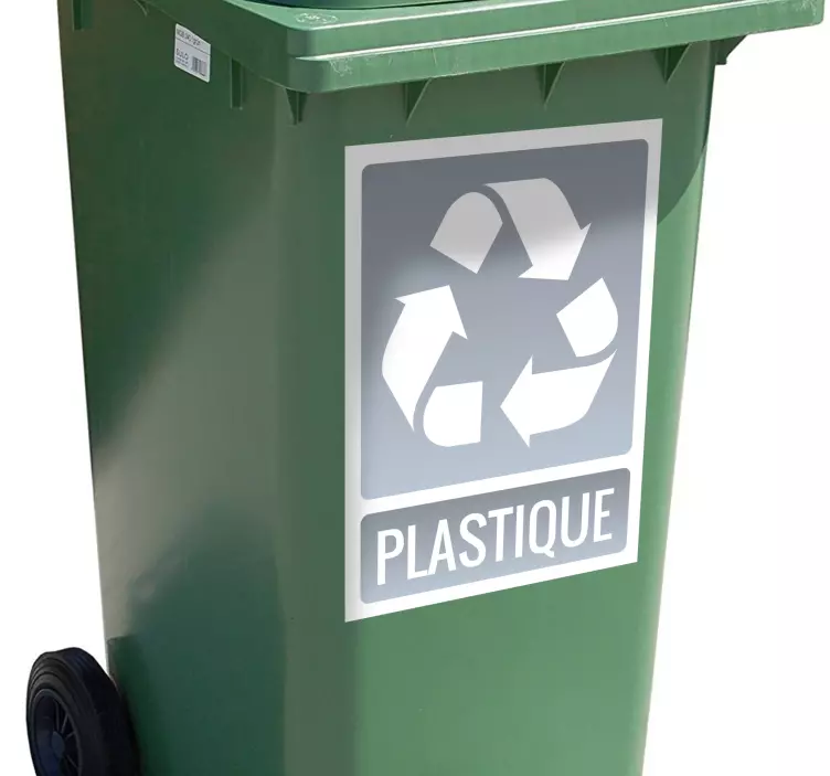 Plastik gri vinil işareti geri dönüşüm - TenStickers
