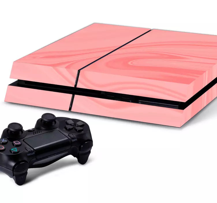 Playstation 4 etiket pembe doku - TenStickers