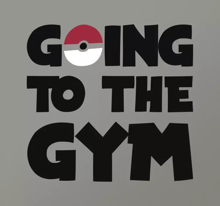 Pokemon gym duvar sticker - TenStickers