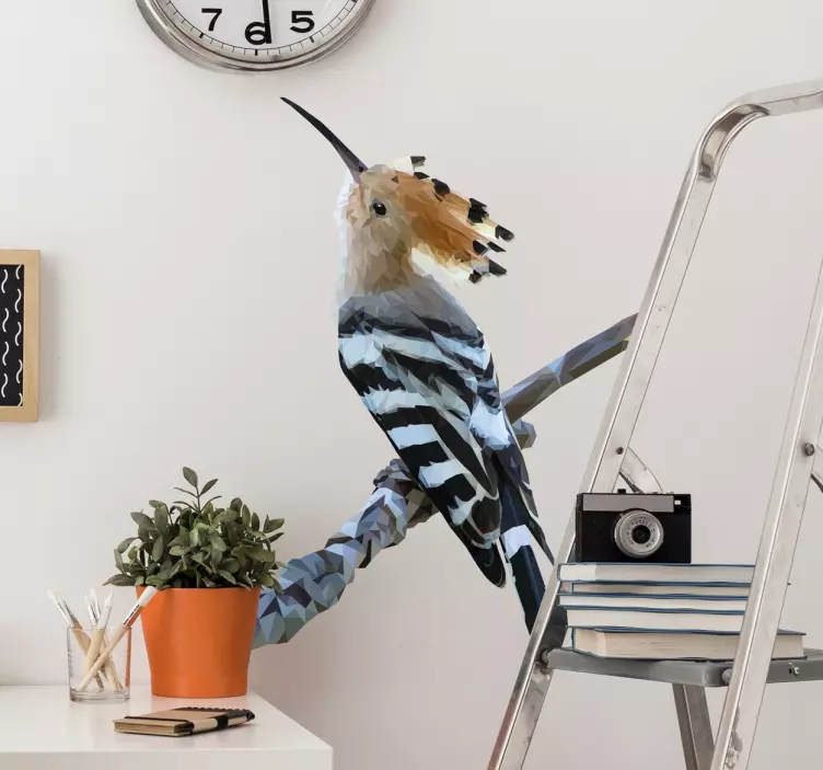 Poligonal marangoz kuşu çıkartması - TenStickers