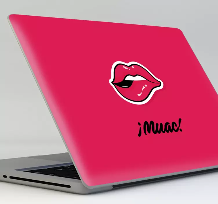 Pop art dudaklar laptop çıkartması - TenStickers
