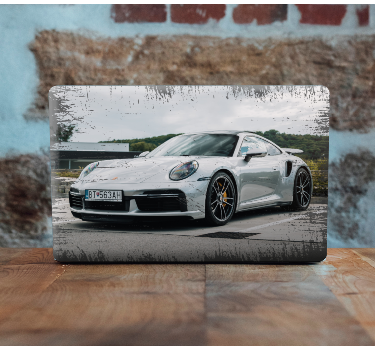 Porsche 911 dizüstü bilgisayar vinil kaplamaları - TenStickers