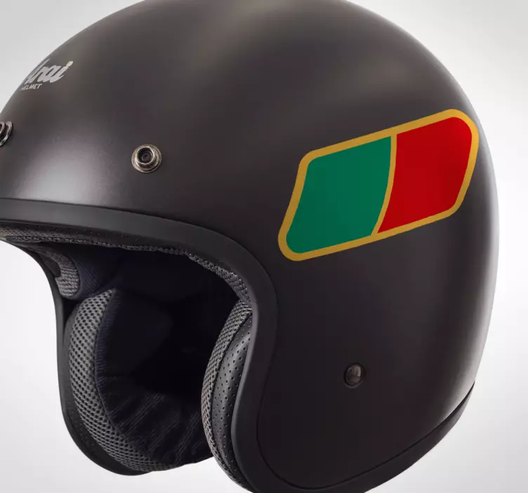 Harika portekizce bayrağı motosiklet çıkartması - TenStickers