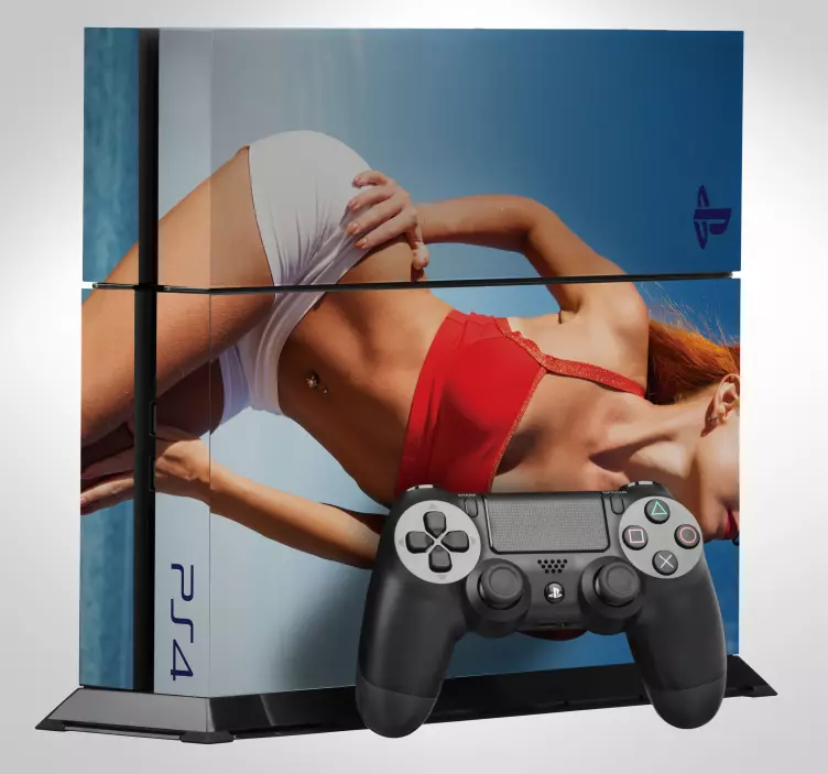 Ps4 seksi kız ps4 vinil cilt - TenStickers