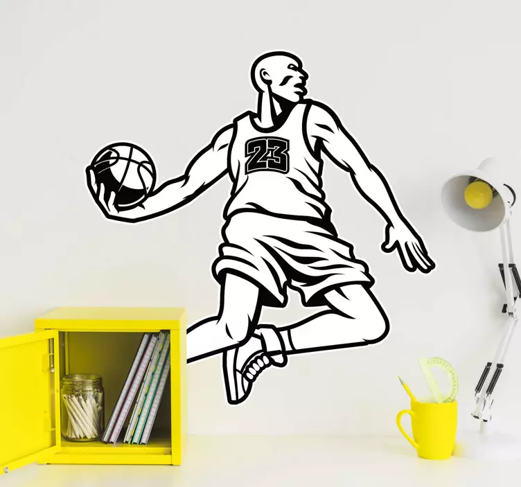 Puanlama basketbol duvar sticker - TenStickers