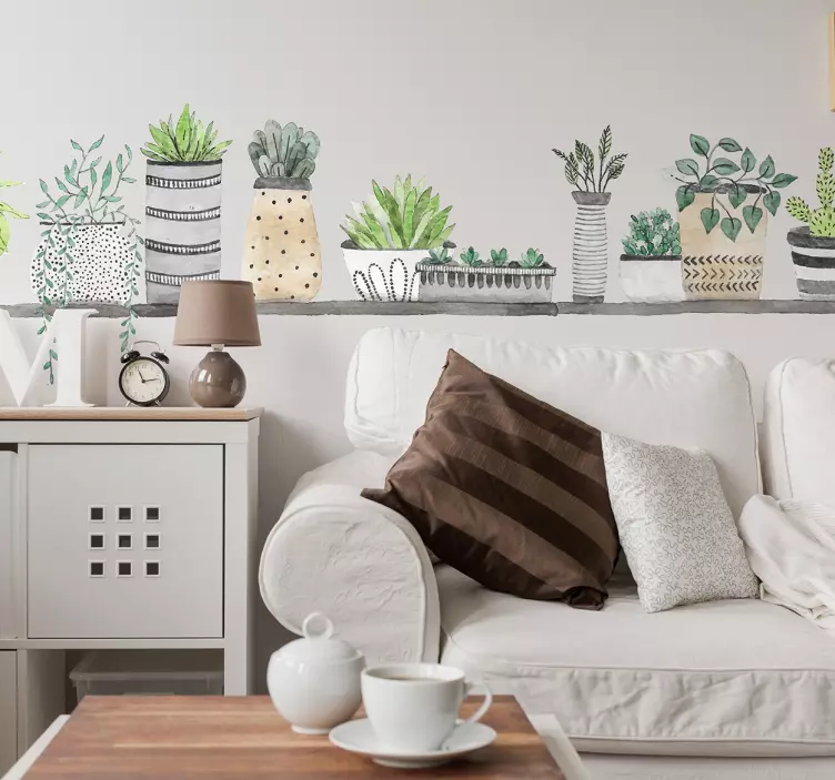 Raf bitki duvar sticker - TenStickers