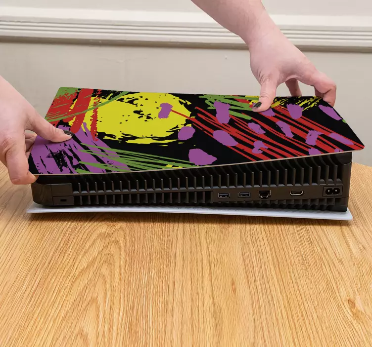 Renkli mozaik ps5 çıkartmaları - TenStickers