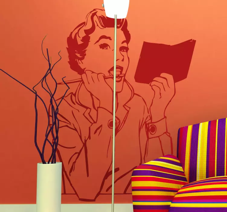 Retro sekreter vintage etiket - TenStickers