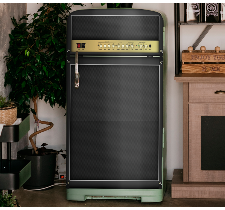 Rock gitar amplifikatör buzdolabı çıkartması - TenStickers