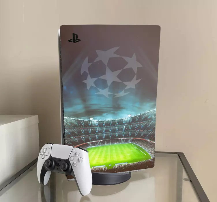 şampiyonlar futbol stadyumu PS5 sticker - TenStickers