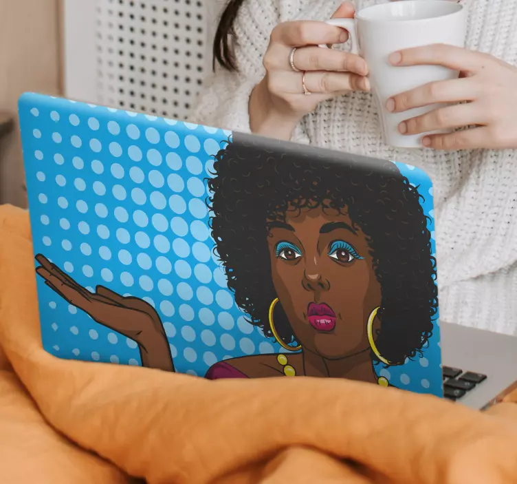 Sanatsal 70'in dizüstü bilgisayar kaplaması çıkartması - TenStickers