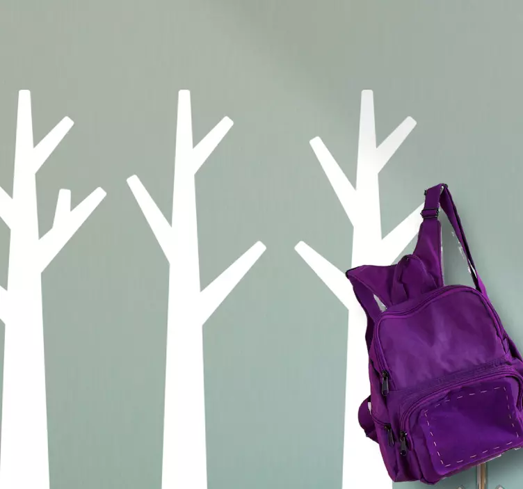 Sanatsal ağaç gölgeleri hayvan çıkartması - TenStickers