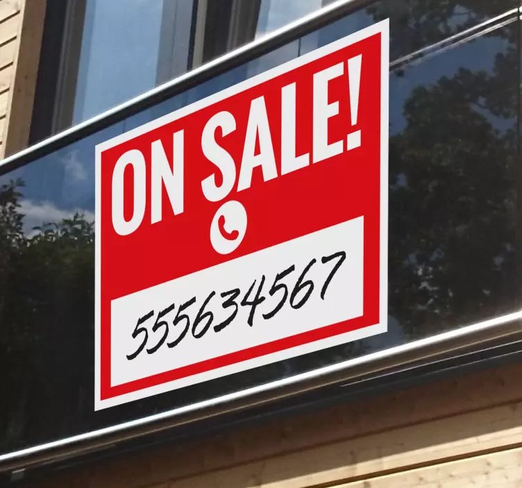 Satılık işareti sticker - TenStickers