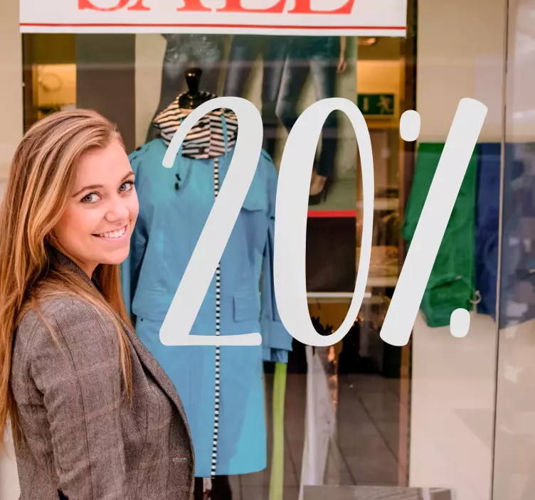 özelleştirilebilir satış numarası satış çıkartmaları - TenStickers