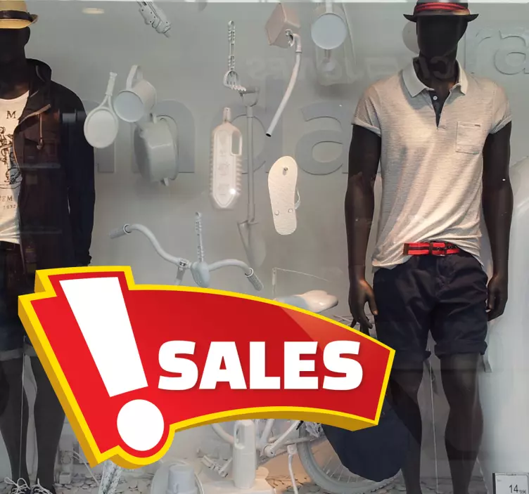 ünlem satışı etiketi - TenStickers