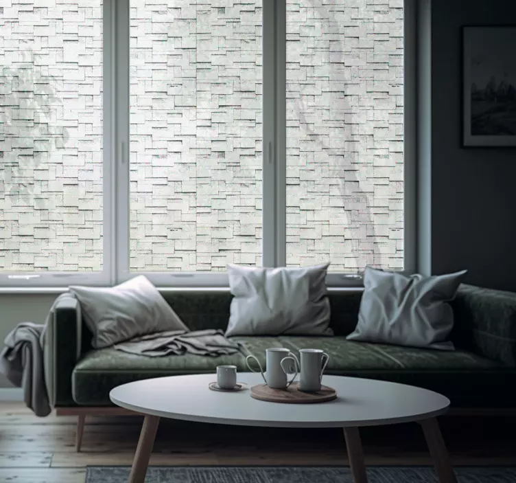 Şeffaf Doku pencere sticker - TenStickers