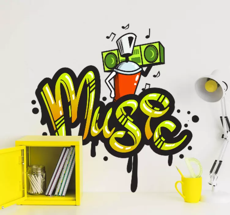 şehrin kentsel çıkartmasının sesi - TenStickers