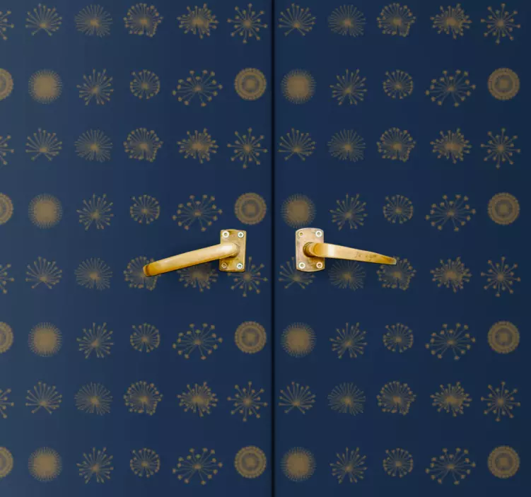 şenlikli geometrik desenler hayvan çıkartması - TenStickers