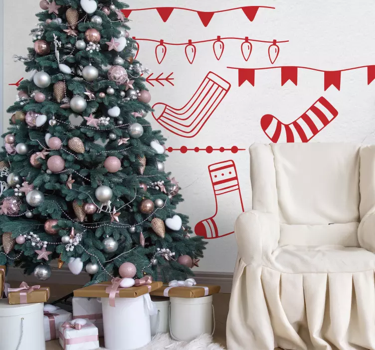 şenlikli tatil desenleri hayvan çıkartması - TenStickers