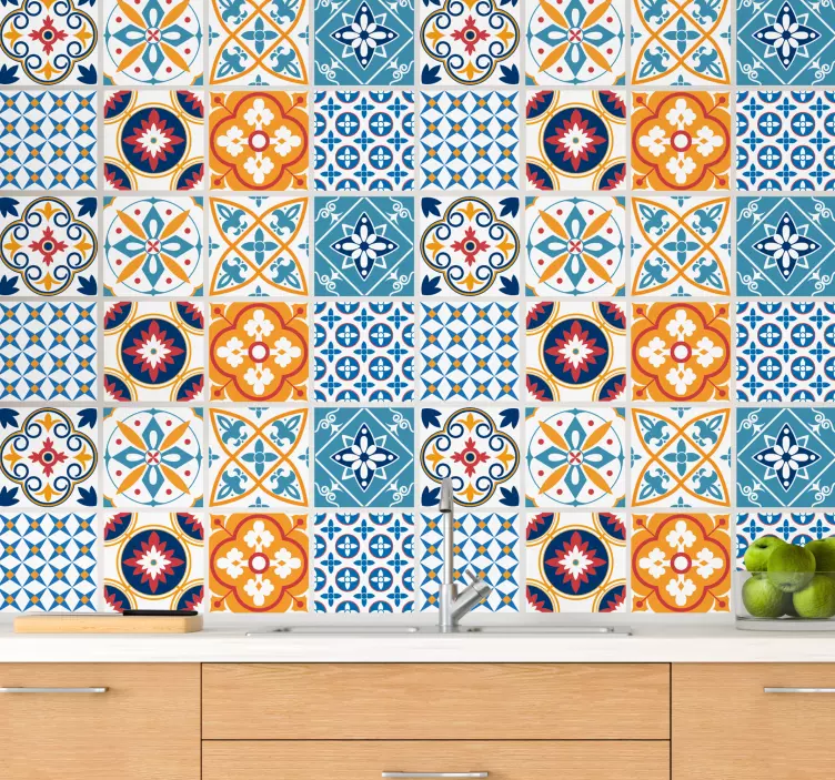 Sevrinia çimento karo çıkartması - TenStickers