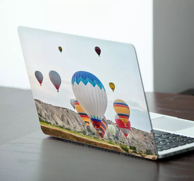 Sıcak hava balonları laptop sticker - TenStickers