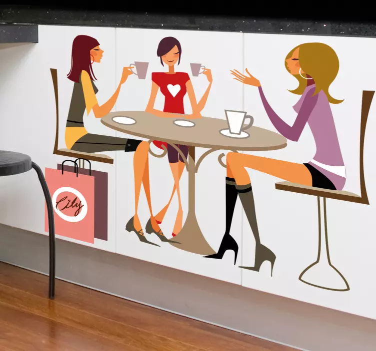 Sihir kızlar duvar sticker - TenStickers