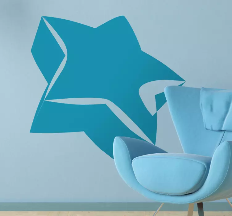 şık geometrik form hayvan çıkartması - TenStickers