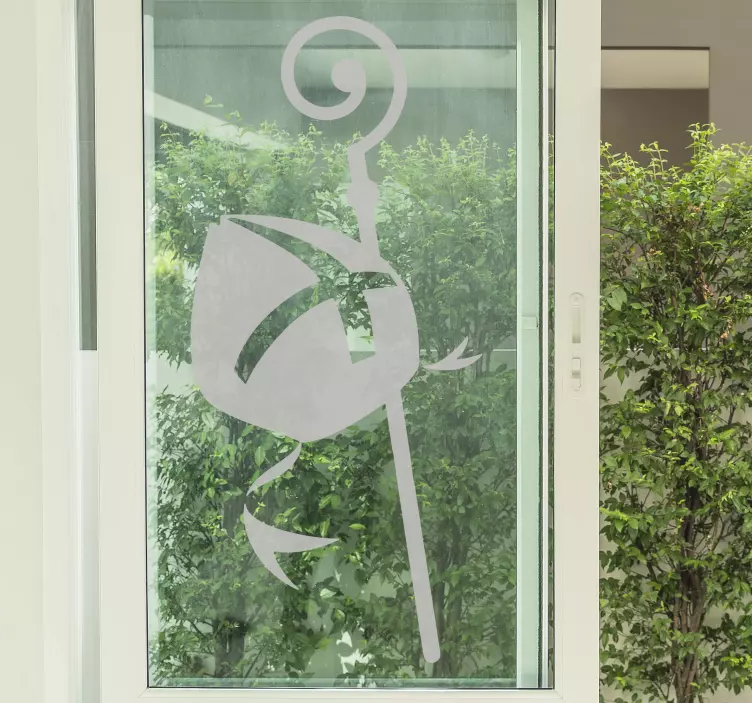 Sinterklaas temalı pencere çıkartması - TenStickers