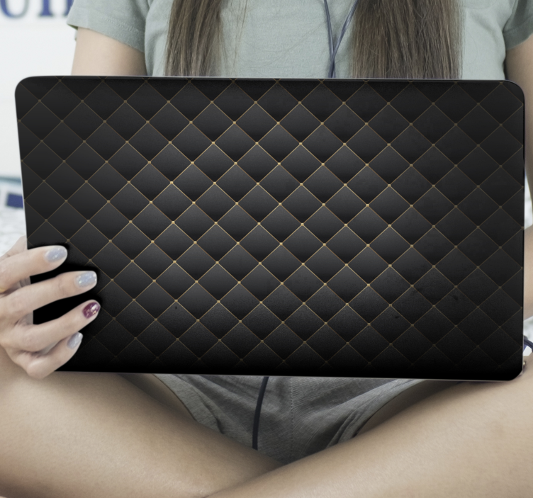 Siyah doku dizüstü kaplamaları - TenStickers