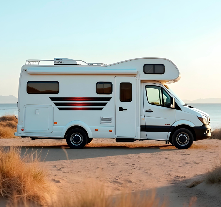 Siyah ve kırmızı çizgiler hayvan çıkartması - TenStickers