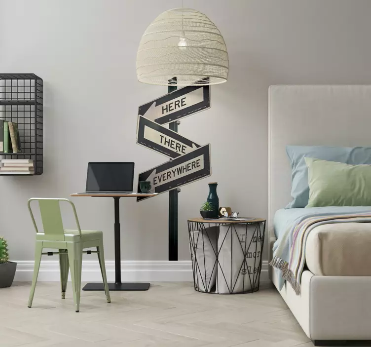 Sokak işaretleri yol işareti çıkartmaları - TenStickers