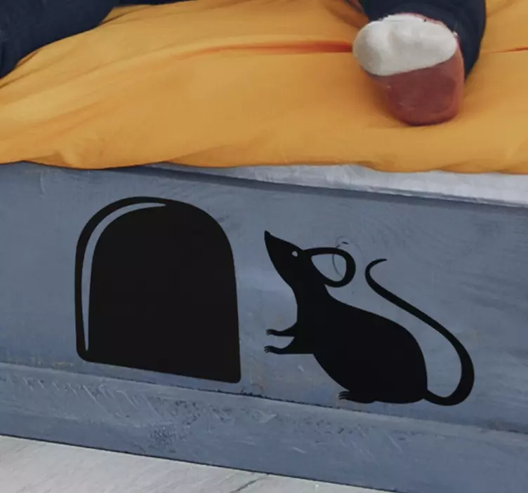 Soket fare hayvan duvar çıkartması - TenStickers