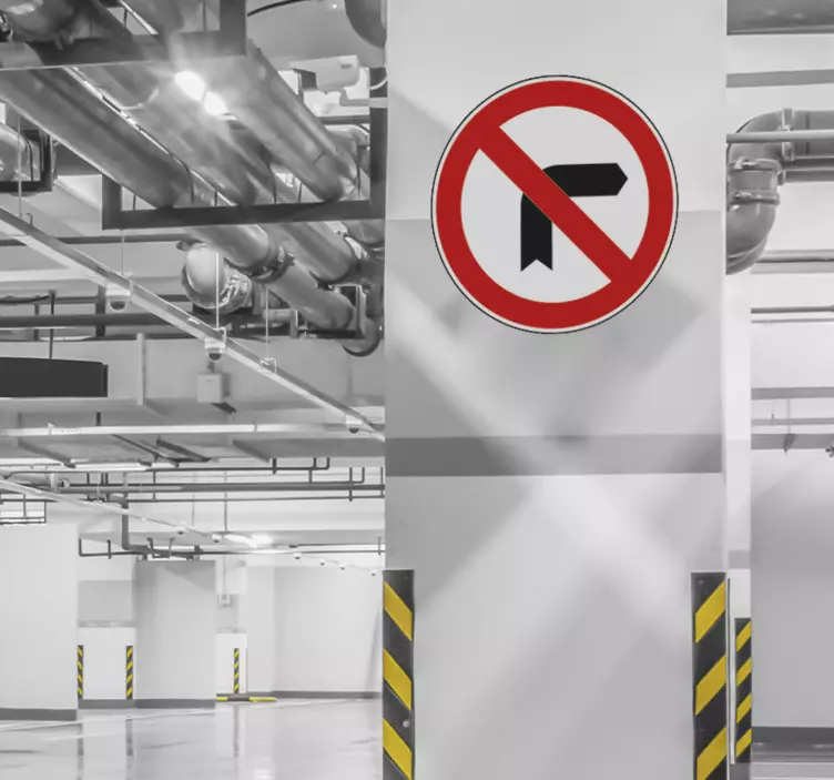 Sola dönüş yok etiket - TenStickers