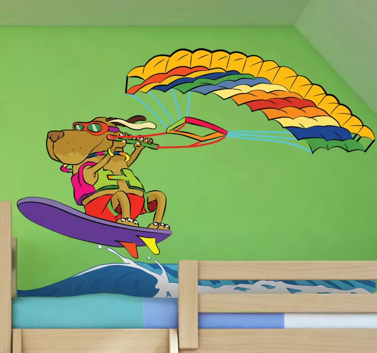 Sörf köpeği çocuklar sticker - TenStickers