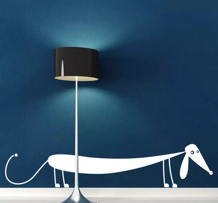 Sosis köpeği duvar sticker - TenStickers