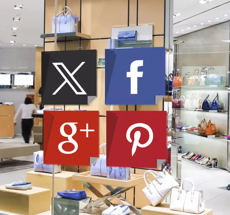 Sosyal medya etiketi - TenStickers