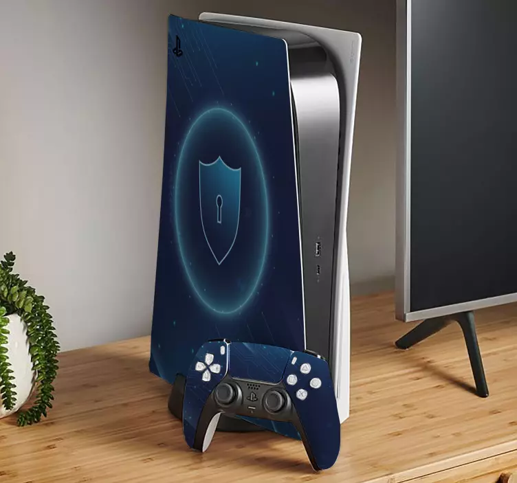 Soyut güvenli teknoloji ps5 çıkartmaları - TenStickers