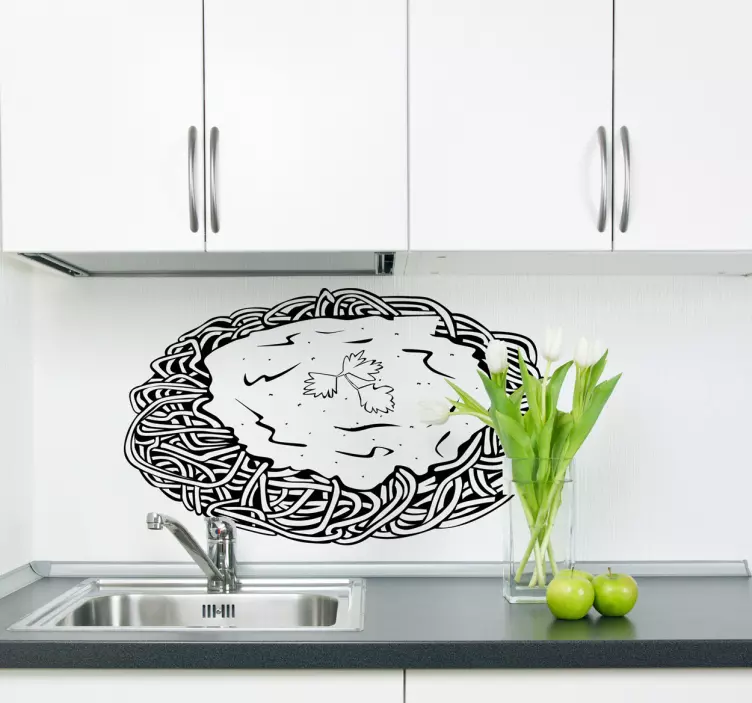 Spagetti çıkartması - TenStickers