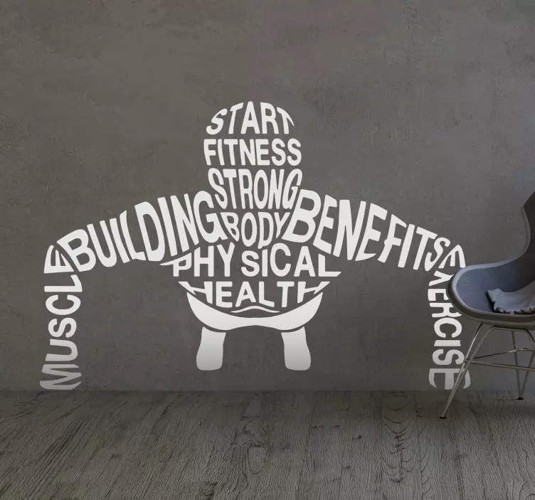 Spor salonu ilham çıkartması - TenStickers