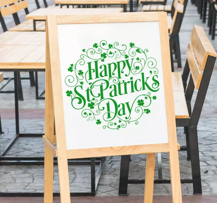 St. Patrick'in bar duvar sticker - TenStickers