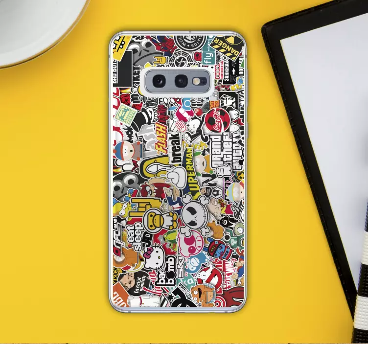 Stickerbomb (samsung) etiket - TenStickers